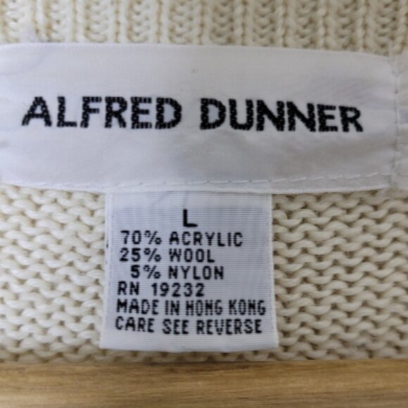 Alfred Dunner Vintage Grandmacore Cardigan Sweater Pastel Embroidered Size Large - Picture 6 of 7